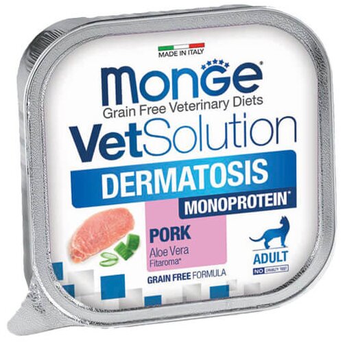 Monge vetsolution dermatosis monoprotein pork - dijetetska vlažna hrana za mačke za podr&scaron;ku funkciji kože (100g) Cene