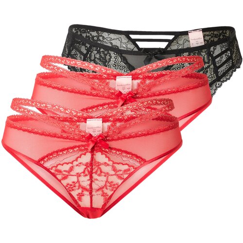 Hunkemöller Spodnje hlačke rdeča / črna Cene