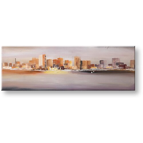  Naslikana slika na platnu MESTO 1-delna 120x40 cm CWF1398SDE1 () Slike