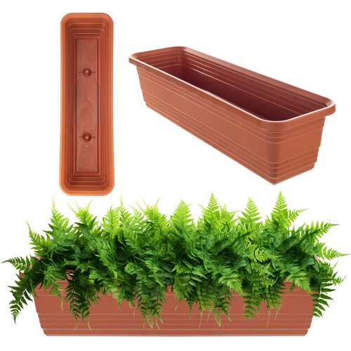 KADAX balkonski cvetlični lonec 60 cm opečnato rdeč cvetlični lonec (5000345966) Cene