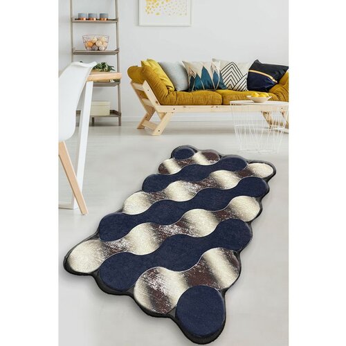 Conceptum Hypnose circle - gold golddark bluebeige carpet (120 x 180) Cene