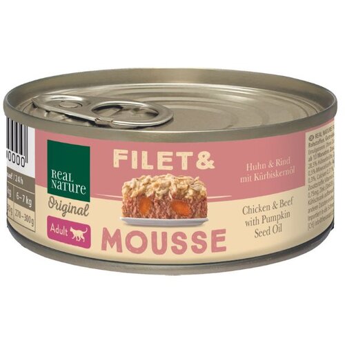 Real Nature Cat Filet&Mousse piletina i govedina 85 g Cijene