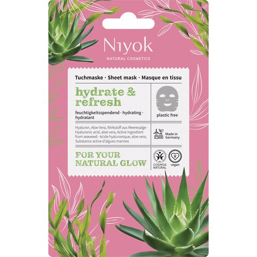 Niyok Hidratantna maska u maramici Hydrate &amp;amp; Refresh - 10 ml Slike