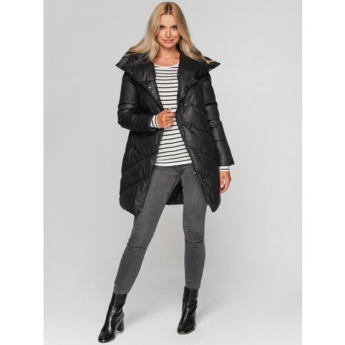 PERSO Woman's Coat BLH211007F Navy Blue Cene