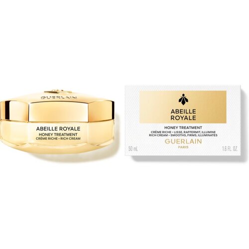 Guerlain Abeille Royale Honey Treatment Rich Cream hranilna krema proti gubam z učvrstitvenim učinkom 50 ml Slike