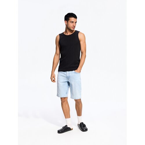 Reserved Slim fit kratke hlače od trapera - plava Cene