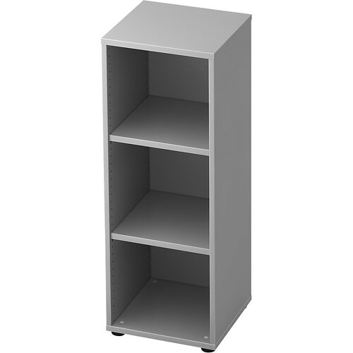 eurokraft pro ANNY - Pisarniški regal, 2 polici, VxŠxG 1100 x 400 x 400 mm, svetlo siva Cene