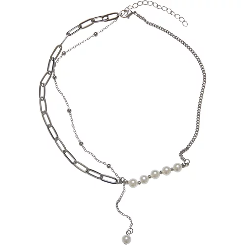 Urban Classics Accessoires Jupiter Pearl Various Chain Necklace silver