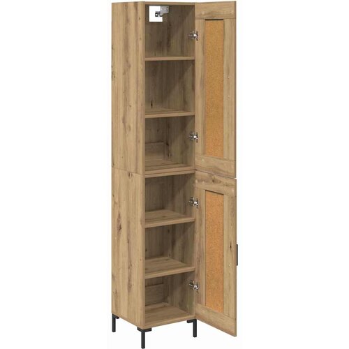  Highboard Umjetnički hrast 34,5 x 34 x 180 cm Konstruirano drvo Slike