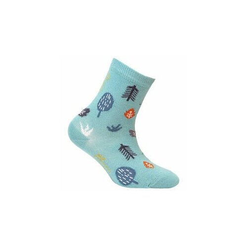 Gatta G44.01N Cottoline girls' socks patterned 33-38 turquoise 290 Slike
