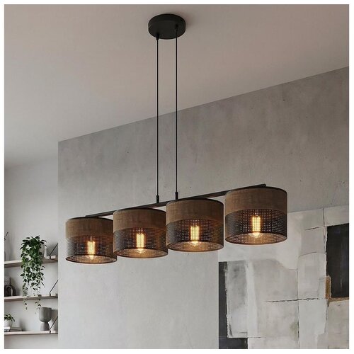  visilica na lanku karbon 4xE27/15W/230V crna/braon Cene