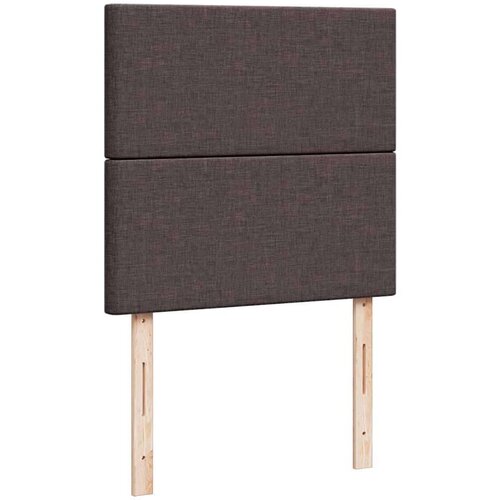VidaXL otomanski okvir kreveta s madraca tamnosmeđi 90x190cm tkanine Slike