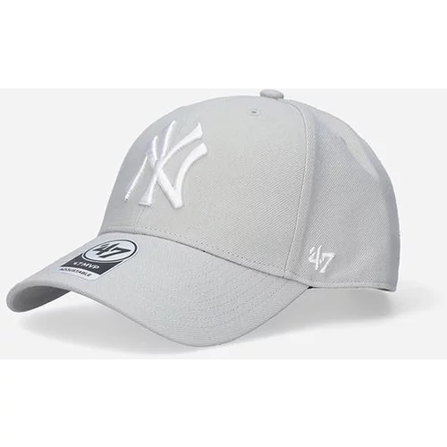47 Brand Kapa s šiltom MLB New York Yankees '47 MVP SNAPBACK B-MVPSP17WBP-GY Grey