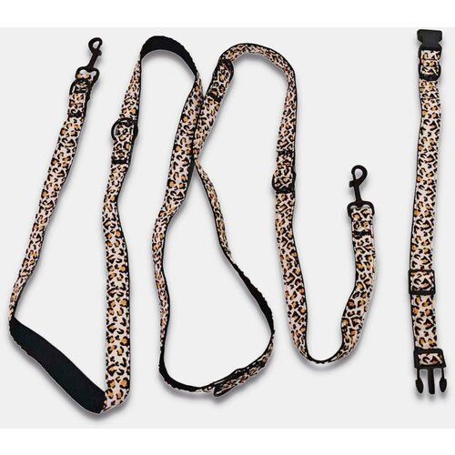 Sinsay Set povodca i ovratnika za psa s leopard uzorkom Slike