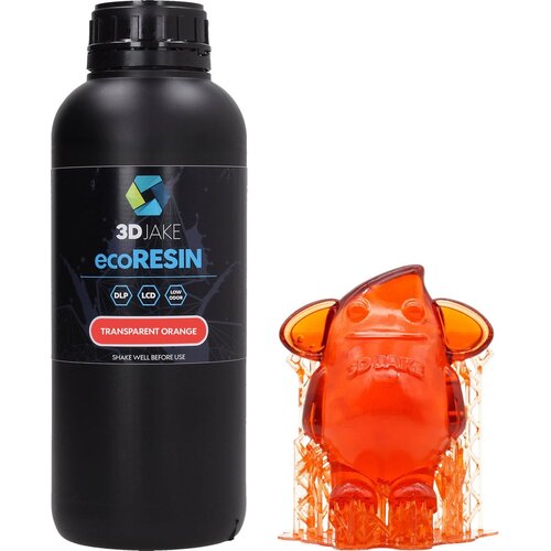 3DJAKE ecoResin Transparent Orange, 1.000 g Cene