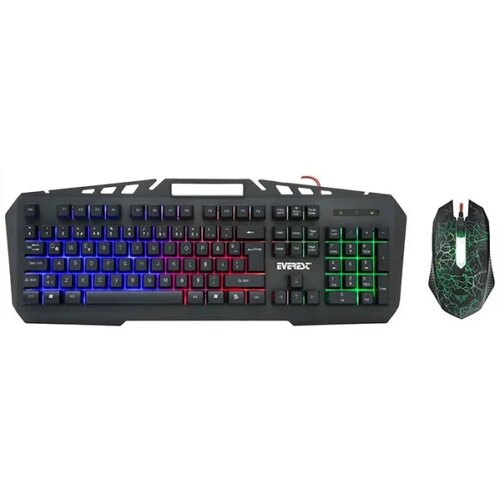  Tastatura + Mis Combo Everest Gaming Rainbow osvjetljenje kmx-99 Cijene