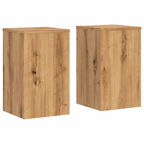 VidaXL Stojalo za rastline 2 kosa artisan hrast 30x30x50 cm inž. les, (21317361) Slike