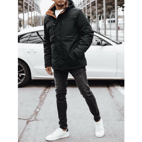 DStreet Men's Black Winter Jacket Slike