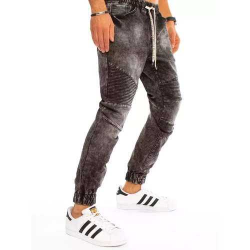 DStreet Spodnie męskie jeansowe ciemnoszare Slike