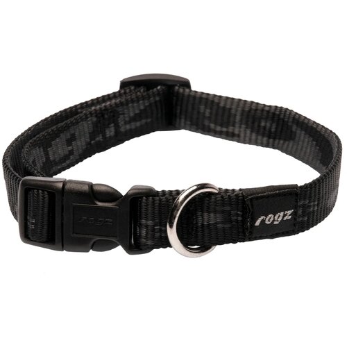 Rogz alpinist ogrlica za pse od mekane tkane trake xl &amp;mdash; 43&amp;ndash;70 cm crna Slike