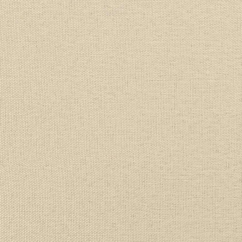 VidaXL Krevet s madracem krem 160x200 cm od tkanine Slike