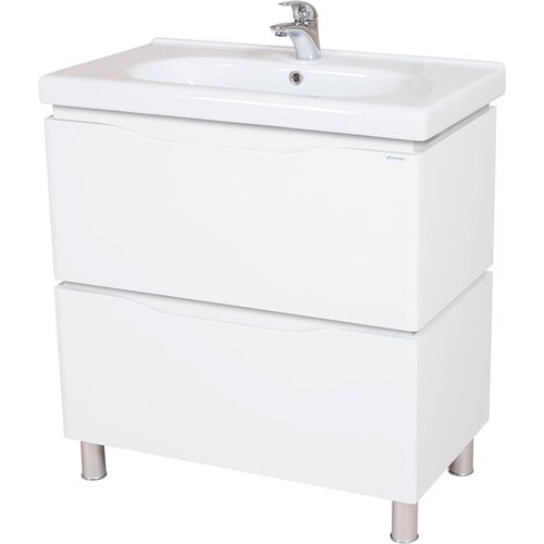 Aqua rodos ormarić s umivaonikom venice - 80 cm bijeli podni Slike