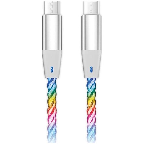 ALIGATOR DATKP64 - USB kabl USB-C/USB-C sa LED osvetljenjem, 65W PD, 0,5 m Cene