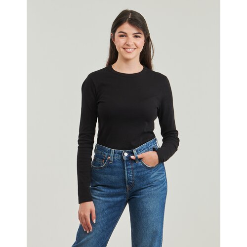 Petit Bateau Majice z dolgimi rokavi ML COL ROND Črna Slike