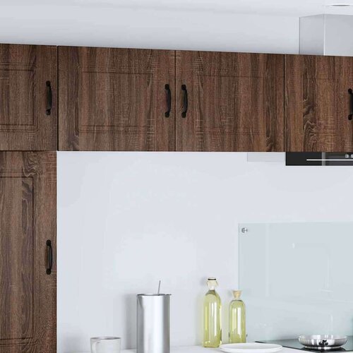  Zidni kuhinjski ormarić Zidne 2 pcs Smeđi hrast 50 x 31 x 40 cm Slike