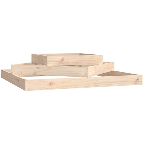 Maison Chic Cvetlični Lonec - Visoka greda 112x112x27 cm trdna borovina, (22057434) Slike