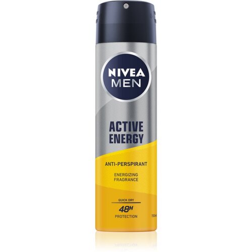 Nivea Men Active Energy 48H antiperspirant u spreju 150 ml za muškarce Cijene