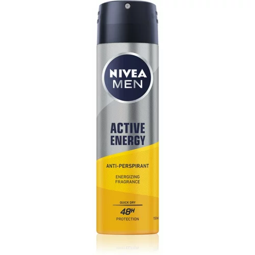Nivea Men Active Energy 48H antiperspirant u spreju 150 ml za muškarce