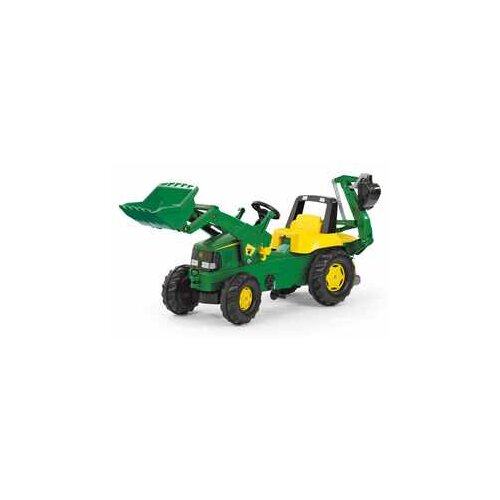  traktor rolly junior john deere sa prednjim i zadnjim utovarivačem Cene