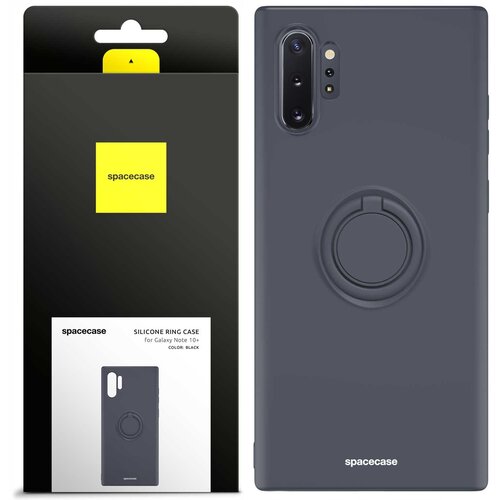 Spacecase SILIKONSKI OVITEK S OBROČKOM ZA SAMSUNG GALAXY NOTE 10+ ČRN, (21962099) Cene