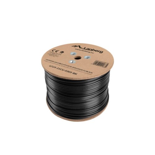Lanberg Bobina Cat.5e Outdoor UTP RJ45 Solido Cobre Fluke Testirano AWG24 305M Negr, (20754946) Cene