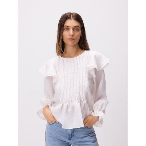 Reserved Bluza s visokim udjelom modalnih vlakana - krem Cene