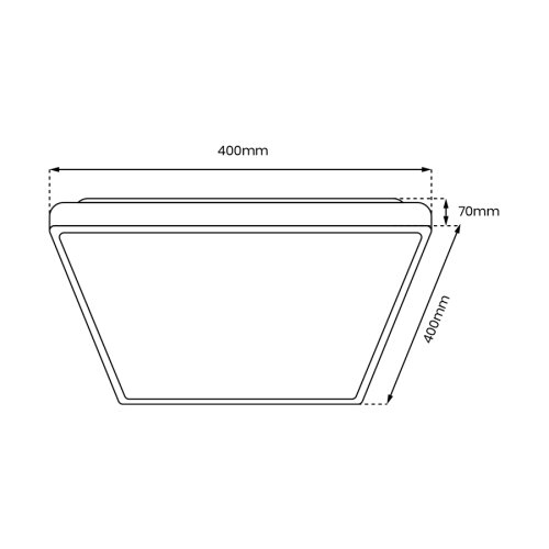  Plafonsko LED svetlo QUADRO, prigu&amp;scaron;iva, 38W/230V 3000-6000K, belo + daljinski upravljač Slike