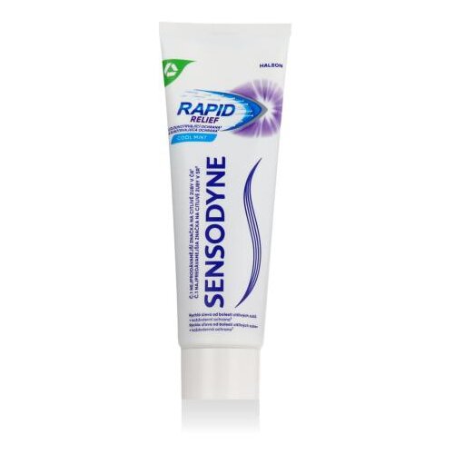 Sensodyne Rapid Relief Cool Mint zobna pasta za občutljive zobe 75 ml Slike