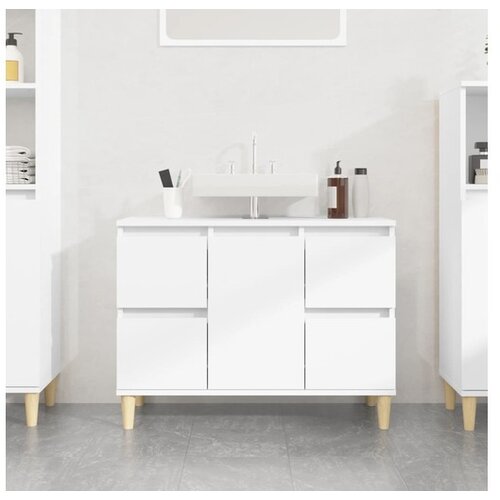  ormarić za umivaonik bijeli 80 x 33 x 60 cm konstruirano drvo Cijene