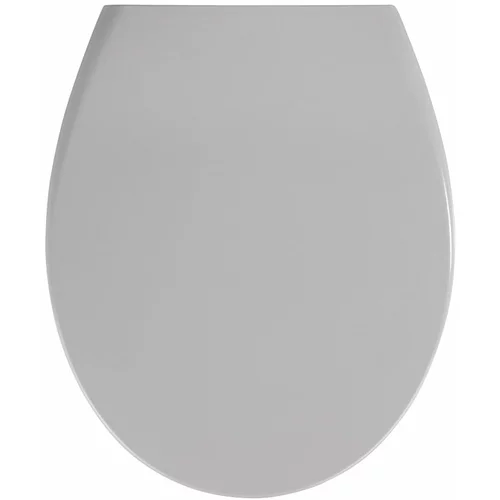 Wenko sivo wc sjedalo s lakim zatvaranjem wenkoo samos 44,5 x 37,5 cm