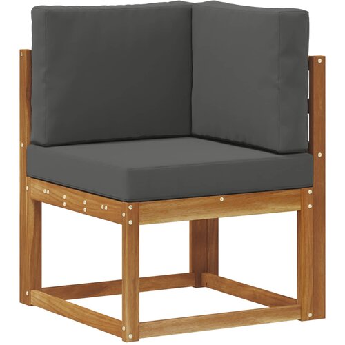  Set vanjskih sofa 5 kom. Prirodna i antracit Poliester Smeđa 243 x 124,5 x 73 cm Slike