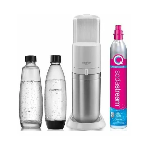 Sodastream gazirni aparat, s plastenko in steklenico duo white