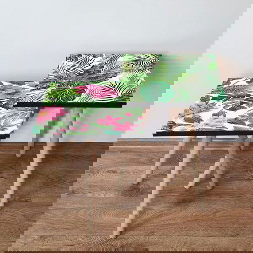 Hanah home 2Shp494 - pink pinkgreenwhite nesting table (2 pieces) Cene