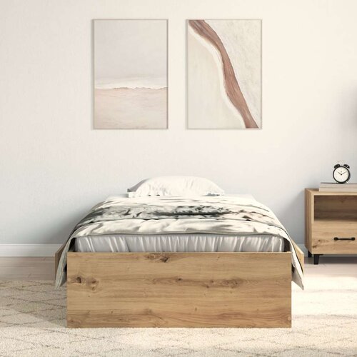  Krevet Osnovni Orah 100x200 cm Konstruirano drvo Slike