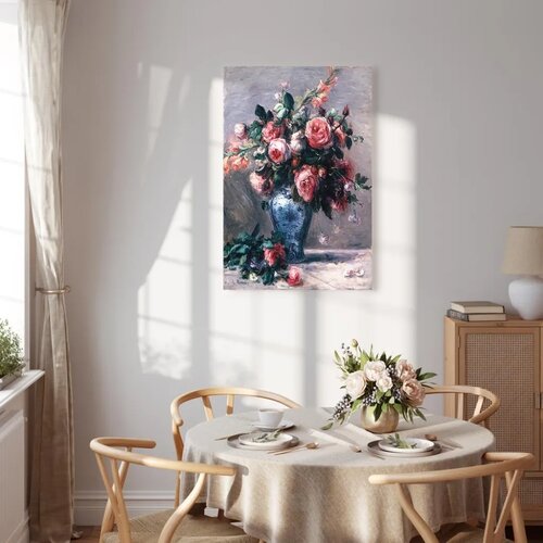  Slika - Pierre-Auguste Renoir &amp;ndash; Vase of Roses 20x30 Akustična Slike