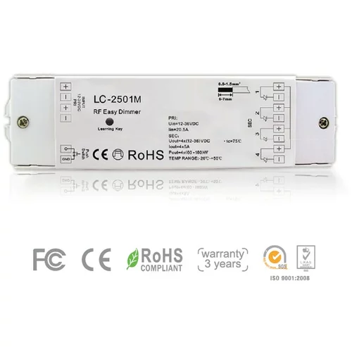  dimmer reciever LC 2501RGB LED upravljanja