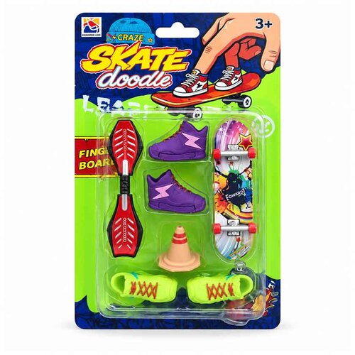 Mini Finger Skate set Doodle s 7 deli Slike