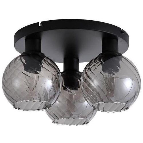 Searchlight 44521SM - stropno svetilo radiance 3xE27/60W/230V, prečnik 37,5 cm, crna Cene