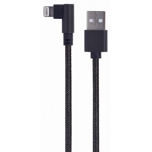 Gembird CC-USB2-AMLML-0.2M USB Kabl 8-pin pod uglom, Crni Slike