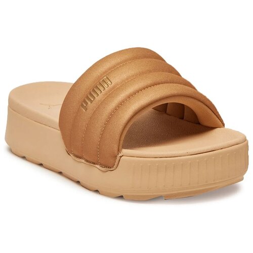 Puma ženske papuče karmen slide puffy wns aqua metallics, oker Cene
